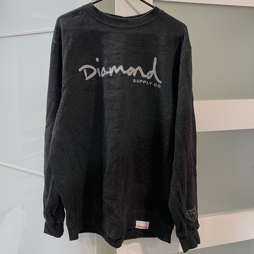Diamond Supply Co. Charcoal Sweatshirt size XL